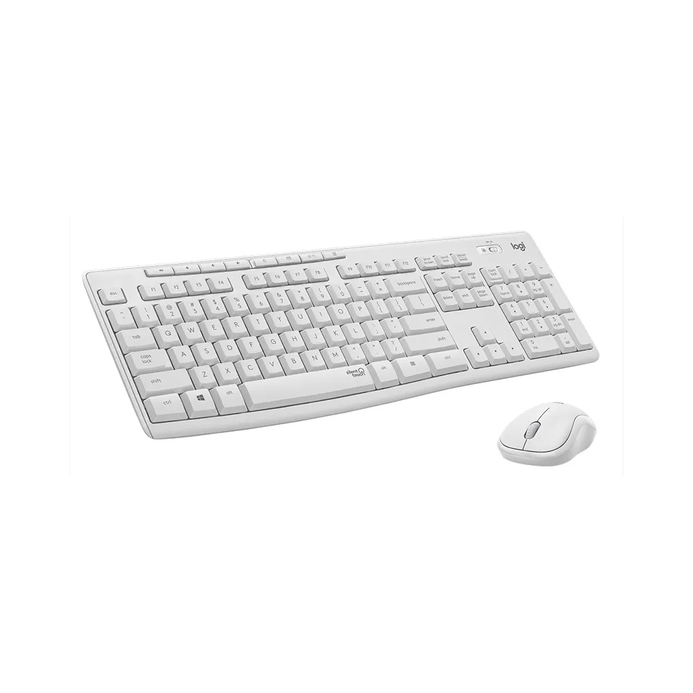 MK295 Silent Wireless Combo US tastatura + miš bela