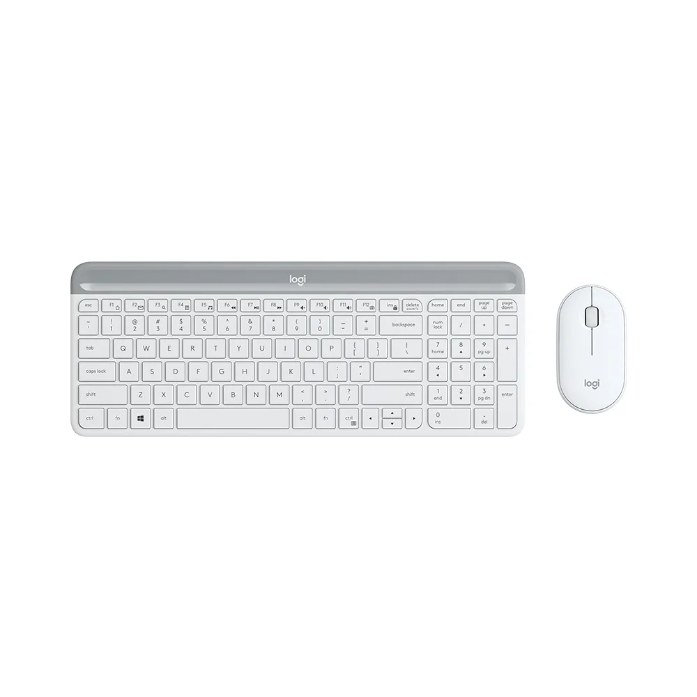 MK470 Wireless Desktop US bela tastatura + miš