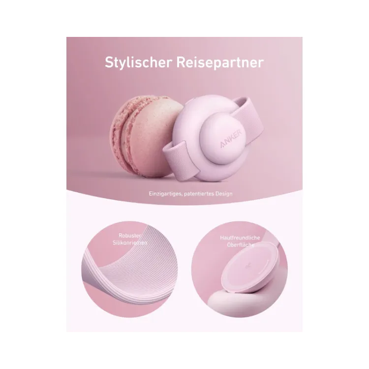 MagGo Bežični 3u1 sklopivi punjač roze