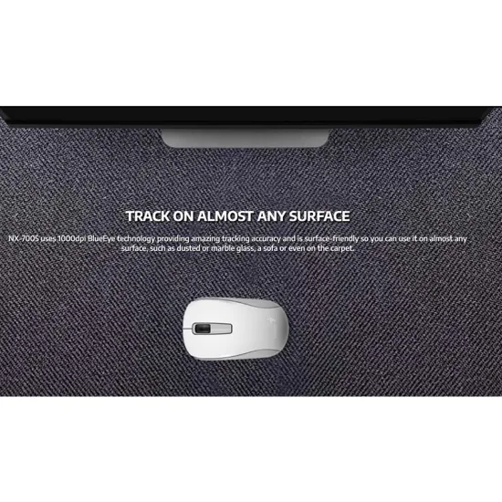 NX-7005 Wireless Optical USB beli miš