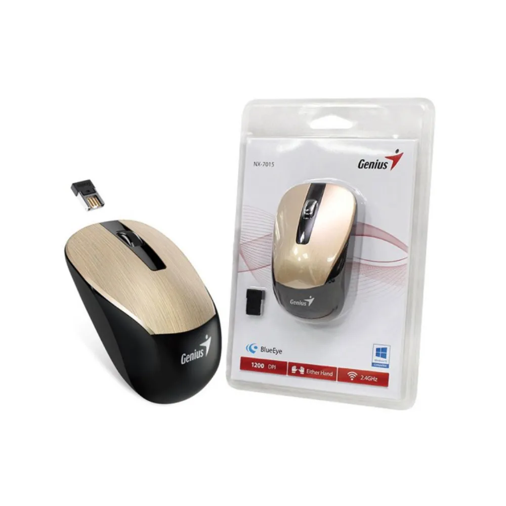 NX-7015 Wireless Optical USB crno-zlatni miš