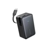 Nano 10000mAh, 45W, sa ugrađenim USB-C kablom na izvlačenje, Power Bank crni