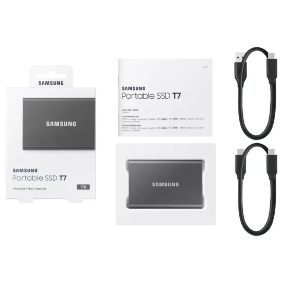 Portable T7 1TB sivi eksterni SSD MU-PC1T0T