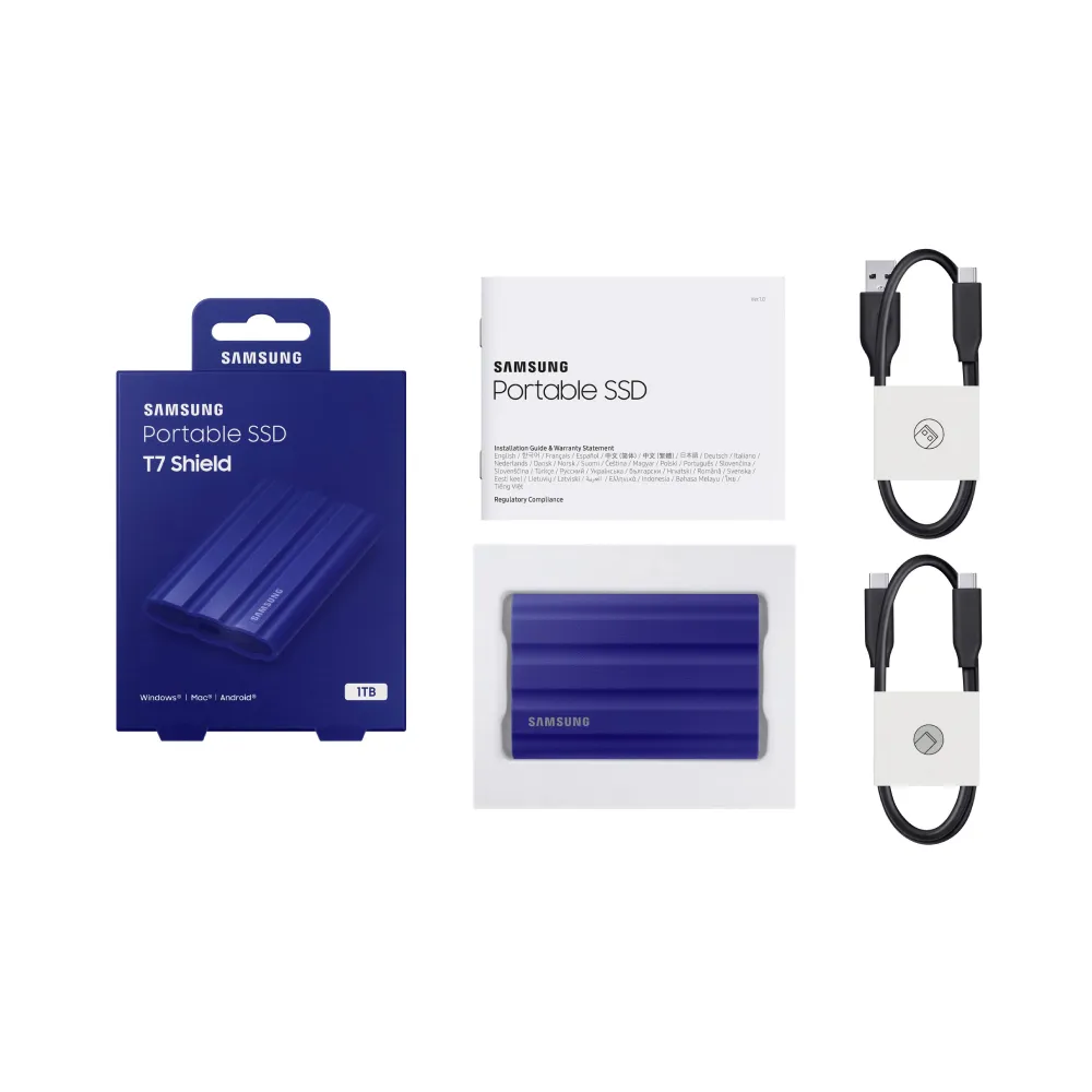 Portable T7 Shield 1TB plavi eksterni SSD MU-PE1T0R