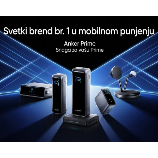 Prime 26250mAh, 300W, Power Bank crni