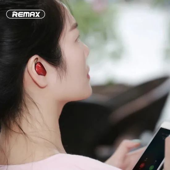 RB-T21 Single side bluetooth slušalice crvena