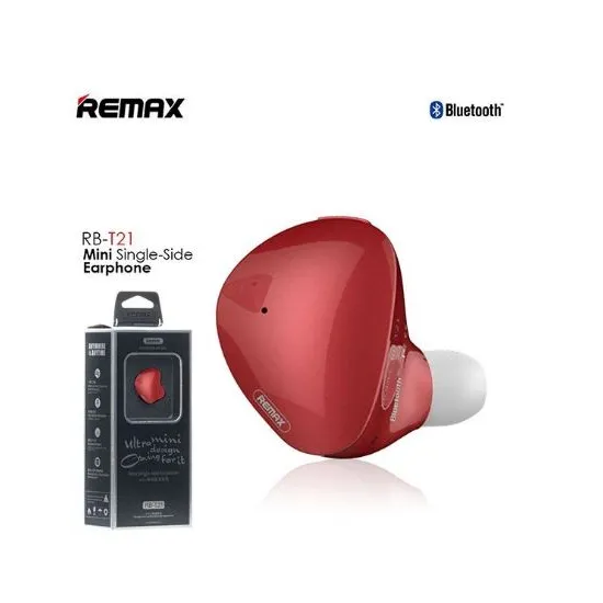 RB-T21 Single side bluetooth slušalice crvena