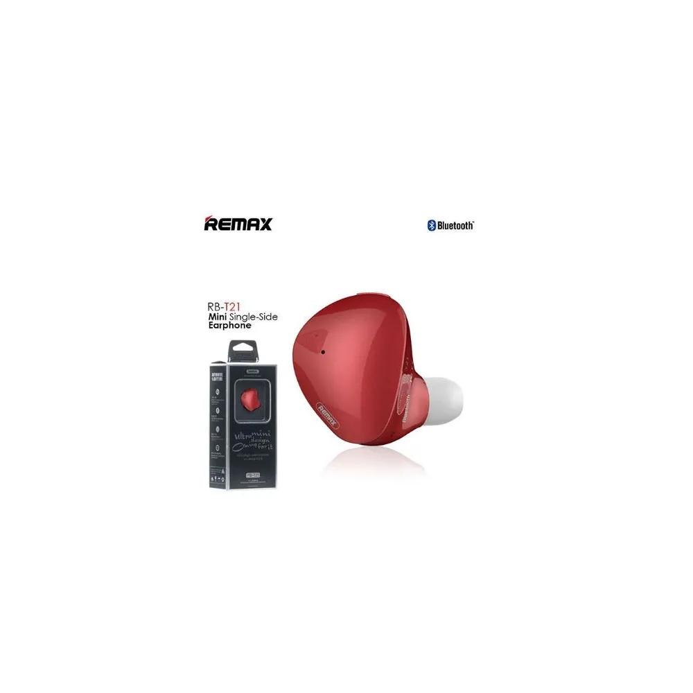 RB-T21 Single side bluetooth slušalice crvena