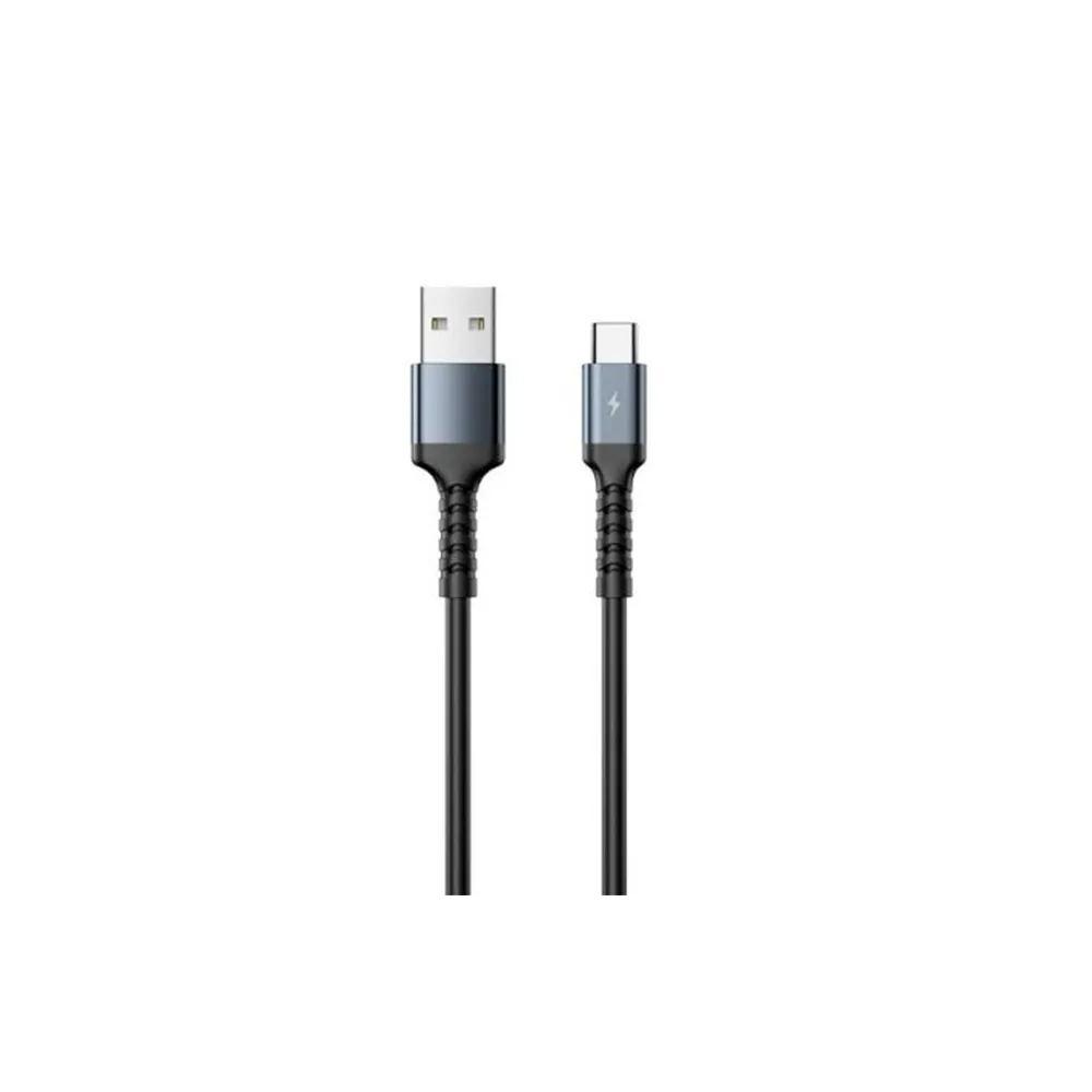 RC-C008 USB Tip C Kabl 2.4A 1m crni