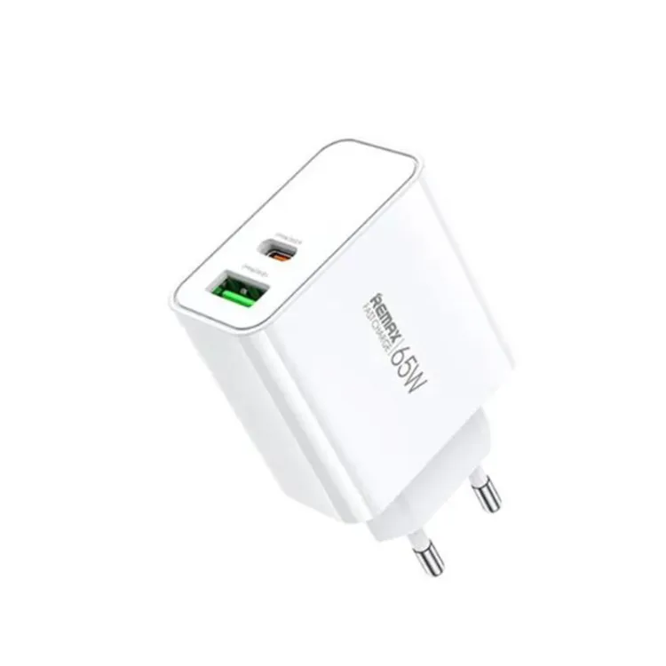 RP-U125 USB Tip C 65W PD+QC 3.0 punjač beli