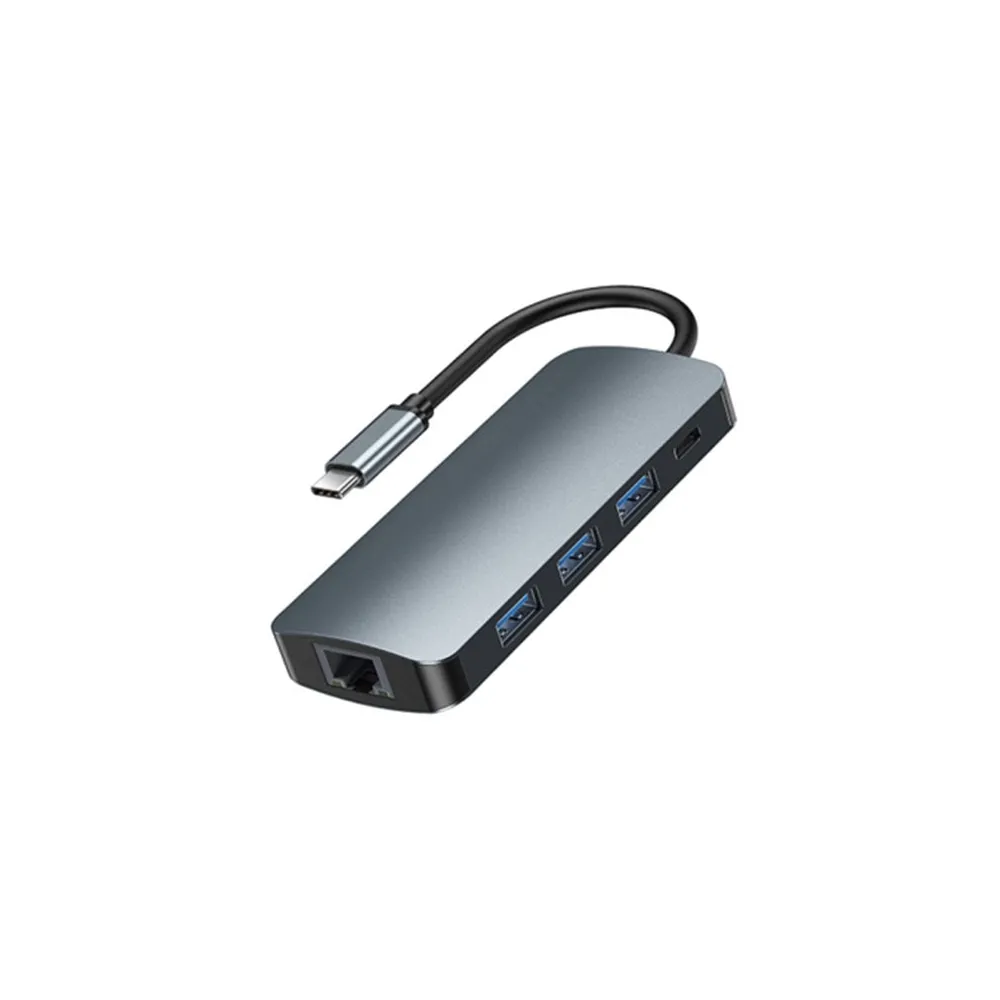 RU-U91 Multifunkcionalni adapter 9 in 1 siva