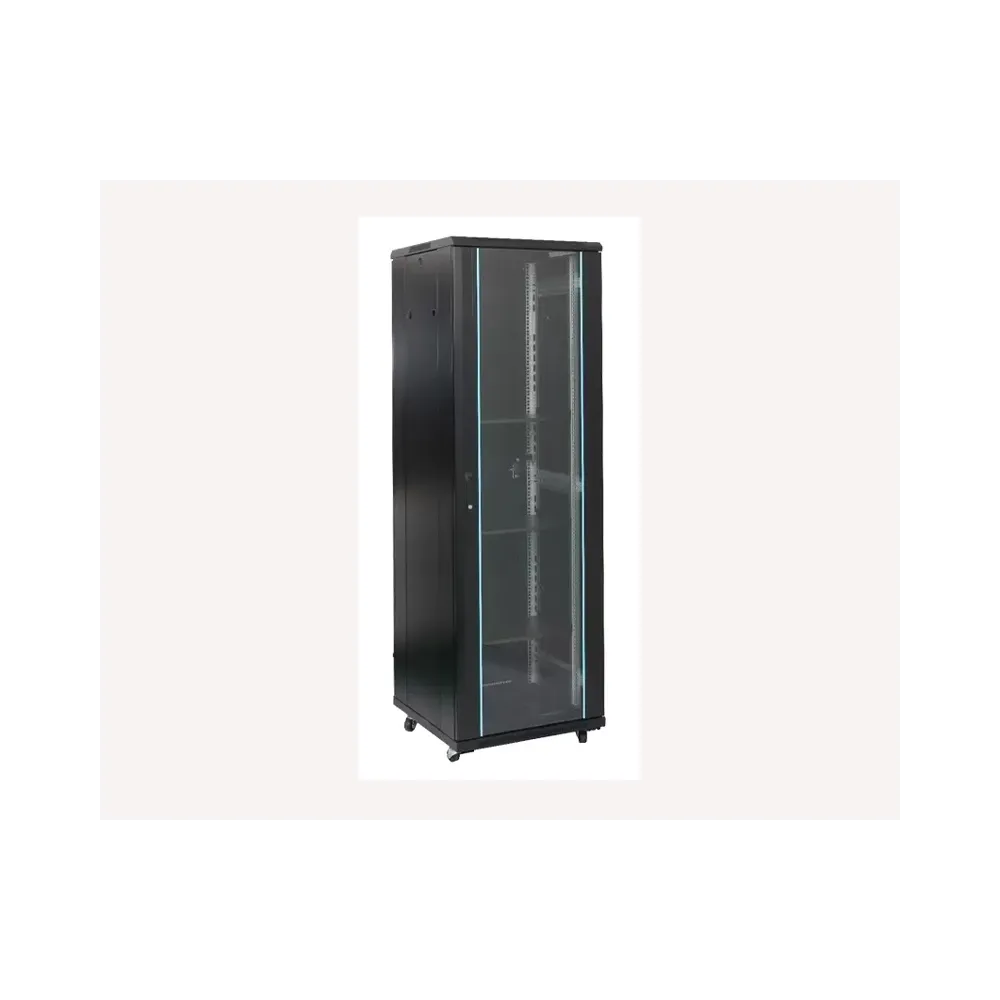 Rack orman samostojeći, 27U, 600x600, staklena vrata (pakovanje od 3 kutije)
