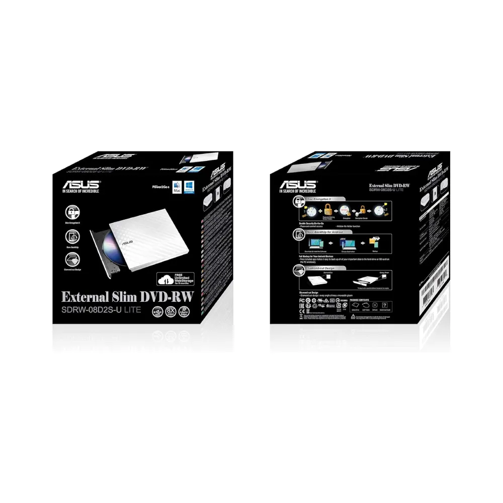SDRW-08D2S-U LITE DVD±RW USB eksterni rezač beli