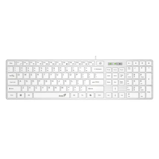 SlimStar 126 USB US bela tastatura