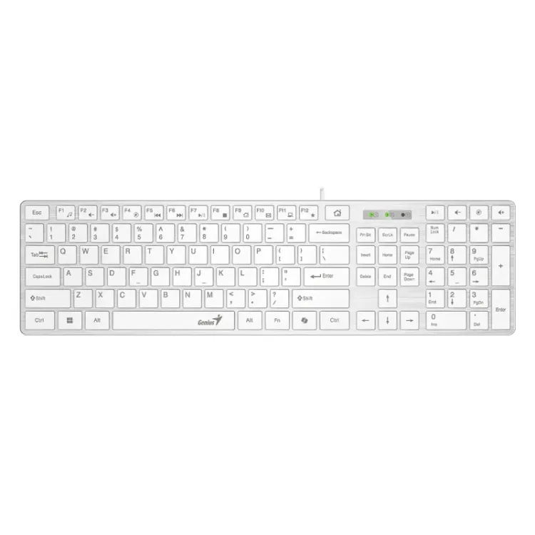 SlimStar 126 USB US bela tastatura