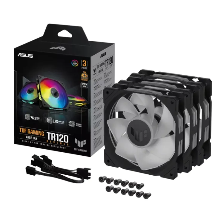 TUF GAMING TR120 ARGB REVERSE BLACK 3IN1 ventilator