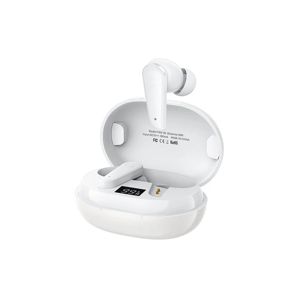 TWS-46 Wireless slušalice bele