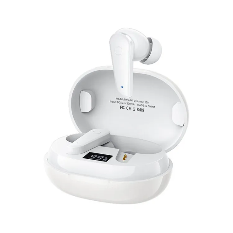 TWS-46 Wireless slušalice bele