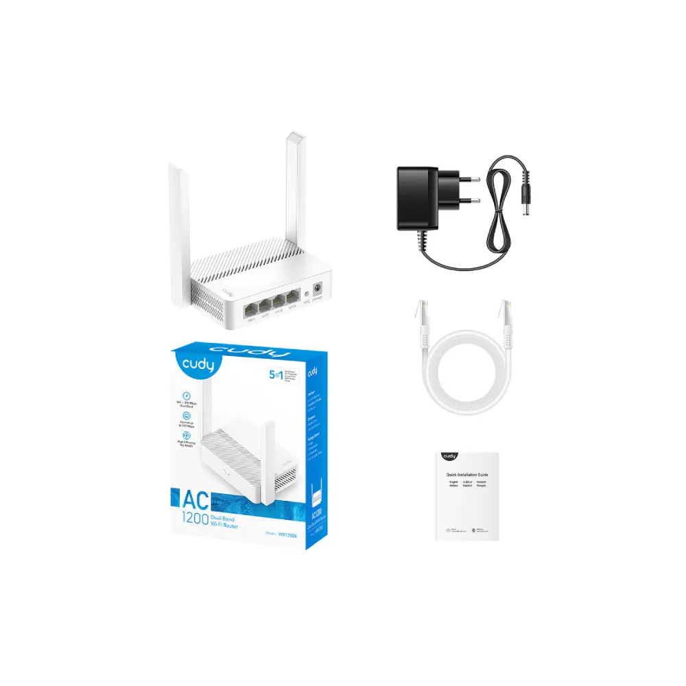 WR1200E AC1200 Dual Band Smart Wi-Fi ruter