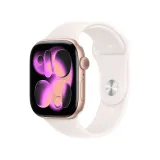 Watch S11 GPS 46mm Rose Gold Aluminium Case with Light Blush Sport Band (mev74et/a)
