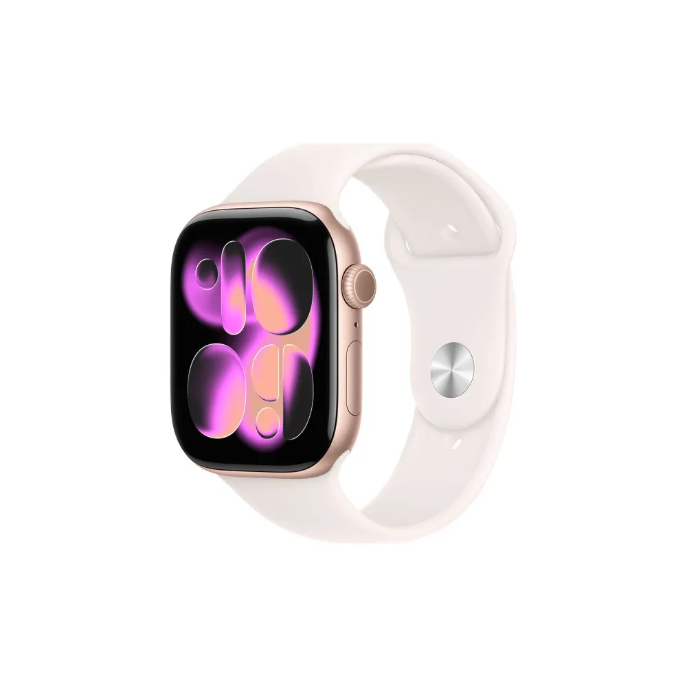 Watch S11 GPS 46mm Rose Gold Aluminium Case with Light Blush Sport Band - S/M (mev64rk/a)