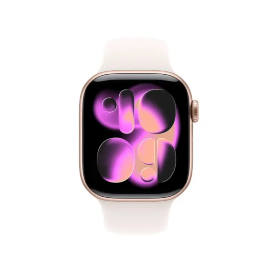 Watch Series 11 GPS 42mm Rose Gold Aluminium Case with Light Blush Sport Band - M/L (meu04et/a)