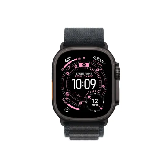 Watch Ultra 3 Cellular 49mm Black Titanium Case with Black Alpine Loop - Medium (mf0v4se/a)