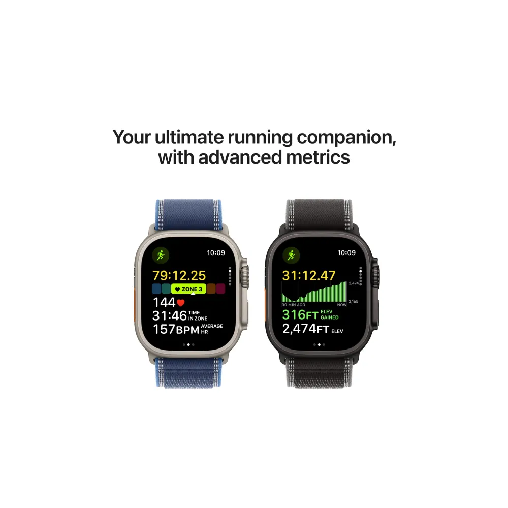 Watch Ultra 3 Cellular 49mm Black Titanium Case with Black Alpine Loop - Medium (mf0v4se/a)
