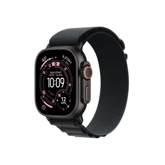 Watch Ultra 3 Cellular 49mm Black Titanium Case with Black Alpine Loop - Medium (mf0v4se/a)