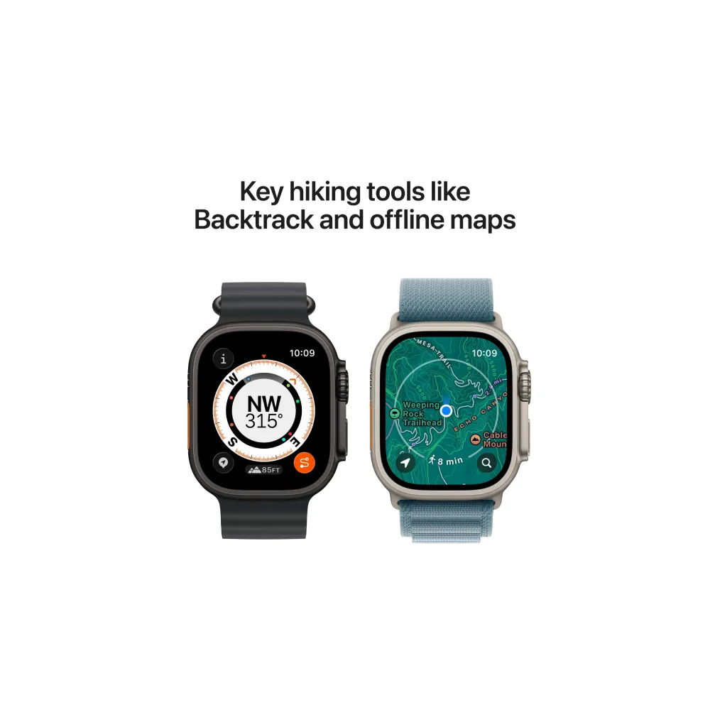 Watch Ultra 3 Cellular 49mm Black Titanium Case with Black Alpine Loop - Medium (mf0v4se/a)
