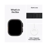 Watch Ultra 3 Cellular 49mm Black Titanium Case with Black Alpine Loop - Medium (mf0v4se/a)