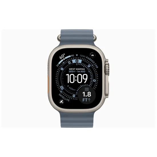 Watch Ultra 3 Cellular 49mm Natural Titanium Case with Anchor Blue Ocean Band