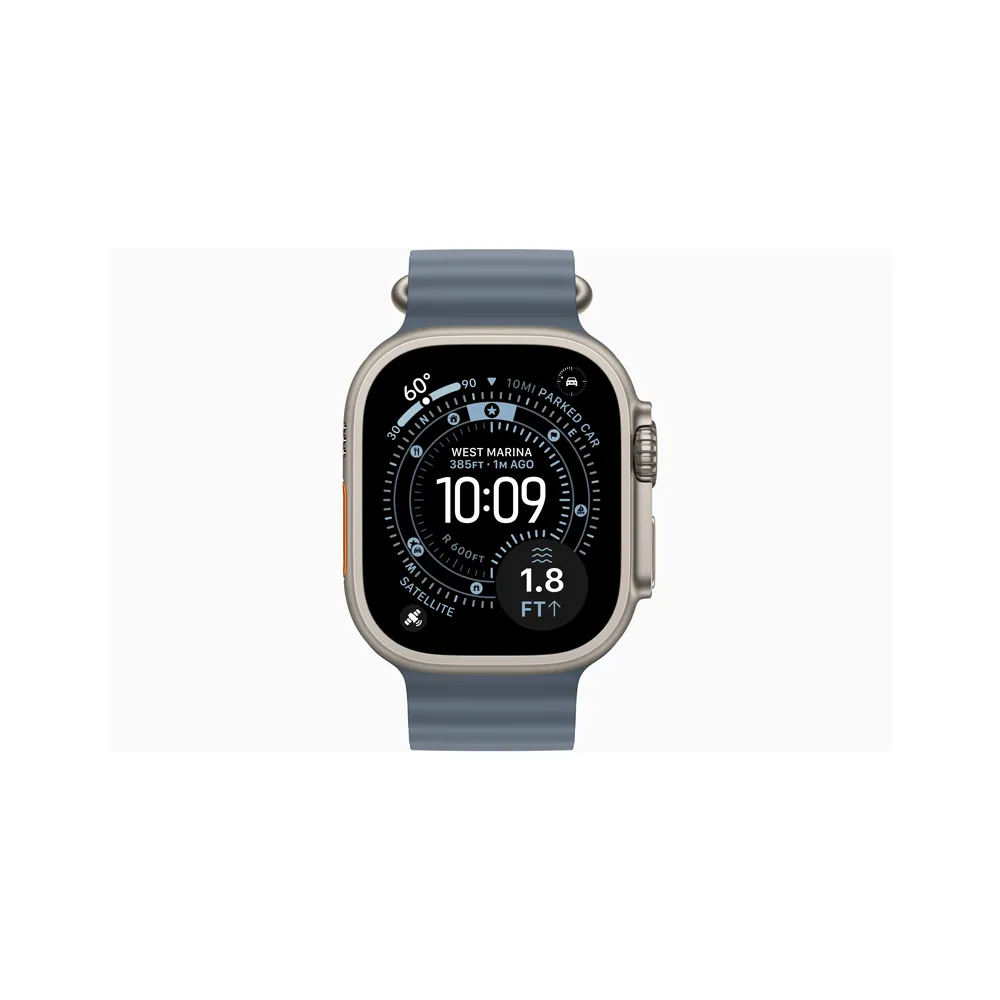 Watch Ultra 3 Cellular 49mm Natural Titanium Case with Anchor Blue Ocean Band