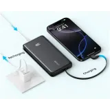 Zolo 20000mAh, 22.5W, sa ugrađenim USB-C kablom, Power Bank crni