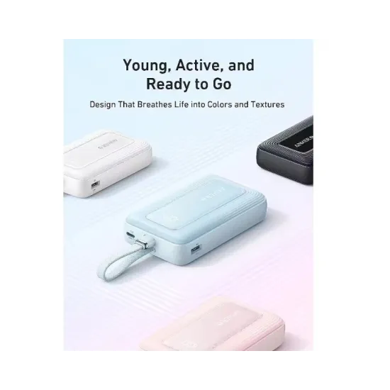 Zolo 20000mAh, 30W, sa ugrađenim USB-C kablom, Power Bank beli