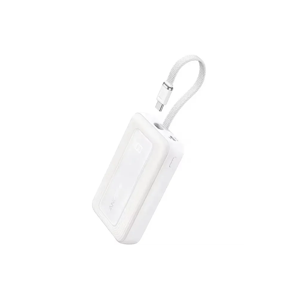 Zolo 20000mAh, 30W, sa ugrađenim USB-C kablom, Power Bank beli