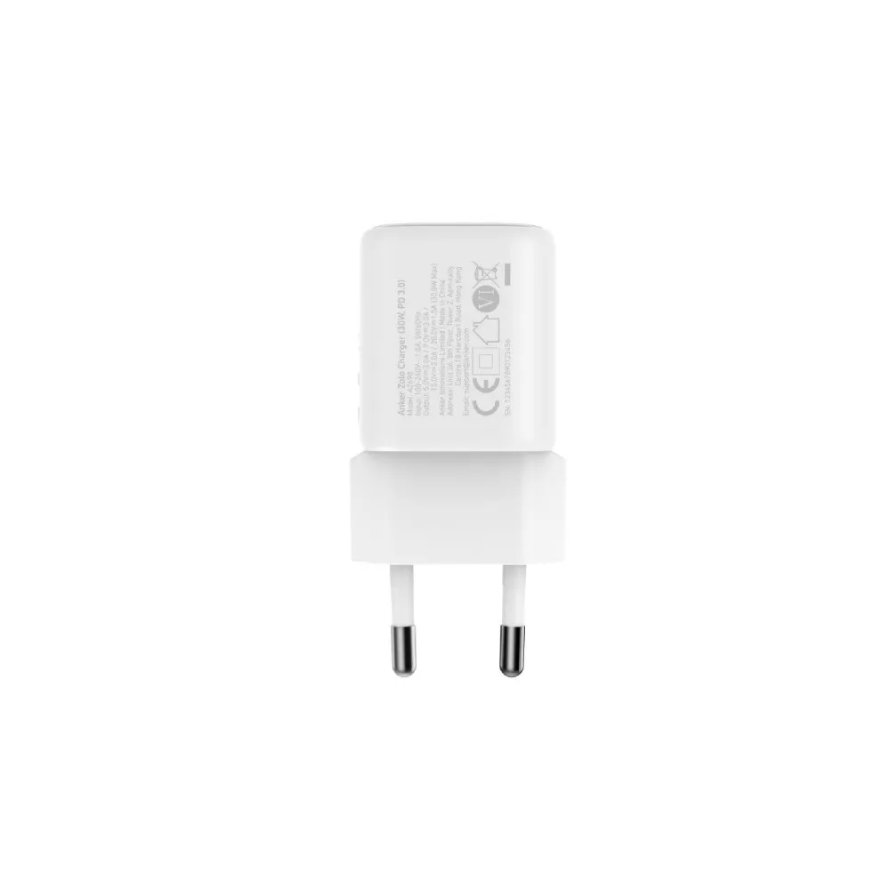Zolo 30W USB-C zidni punjač USB-C beli