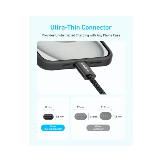 Zolo USB tip-C kabl M/M 1m, za Apple, super brzo punjenje 240W/480Mbps, pleteni, beli
