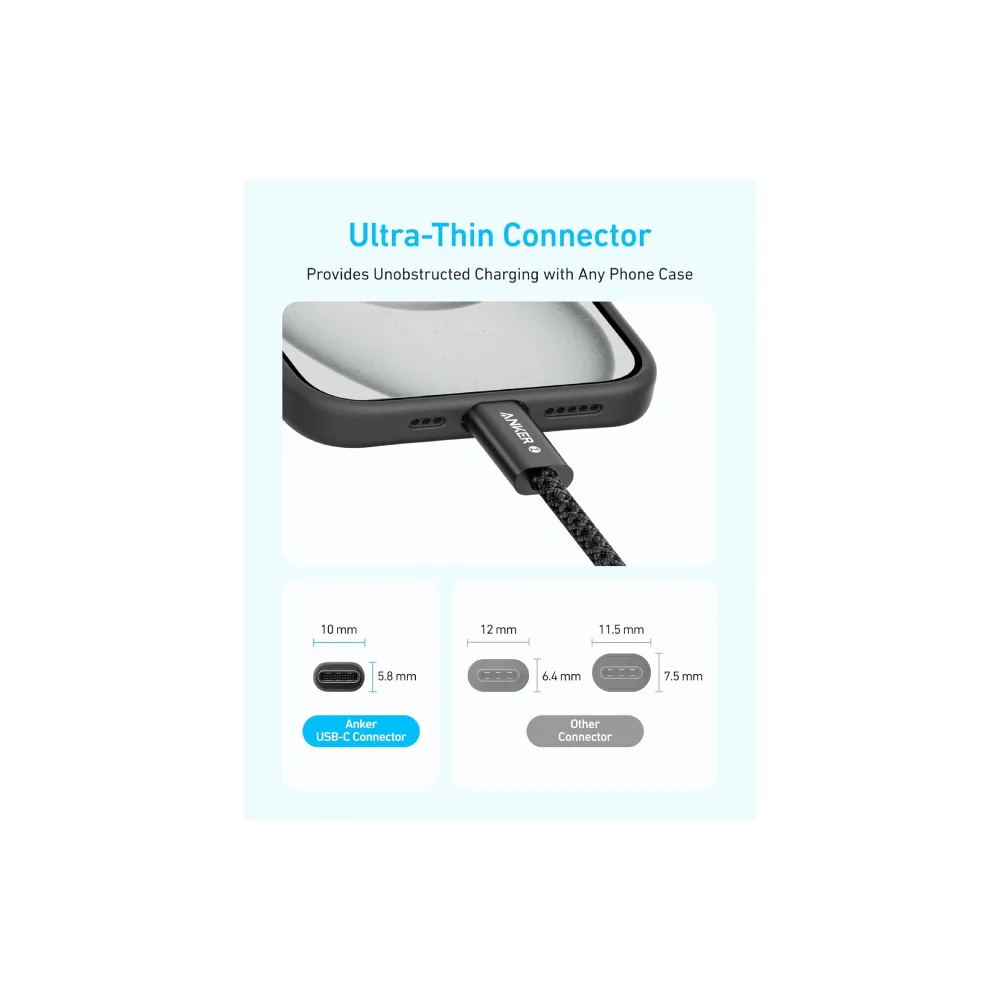 Zolo USB tip-C kabl M/M 1m, za Apple, super brzo punjenje 240W/480Mbps, pleteni, beli