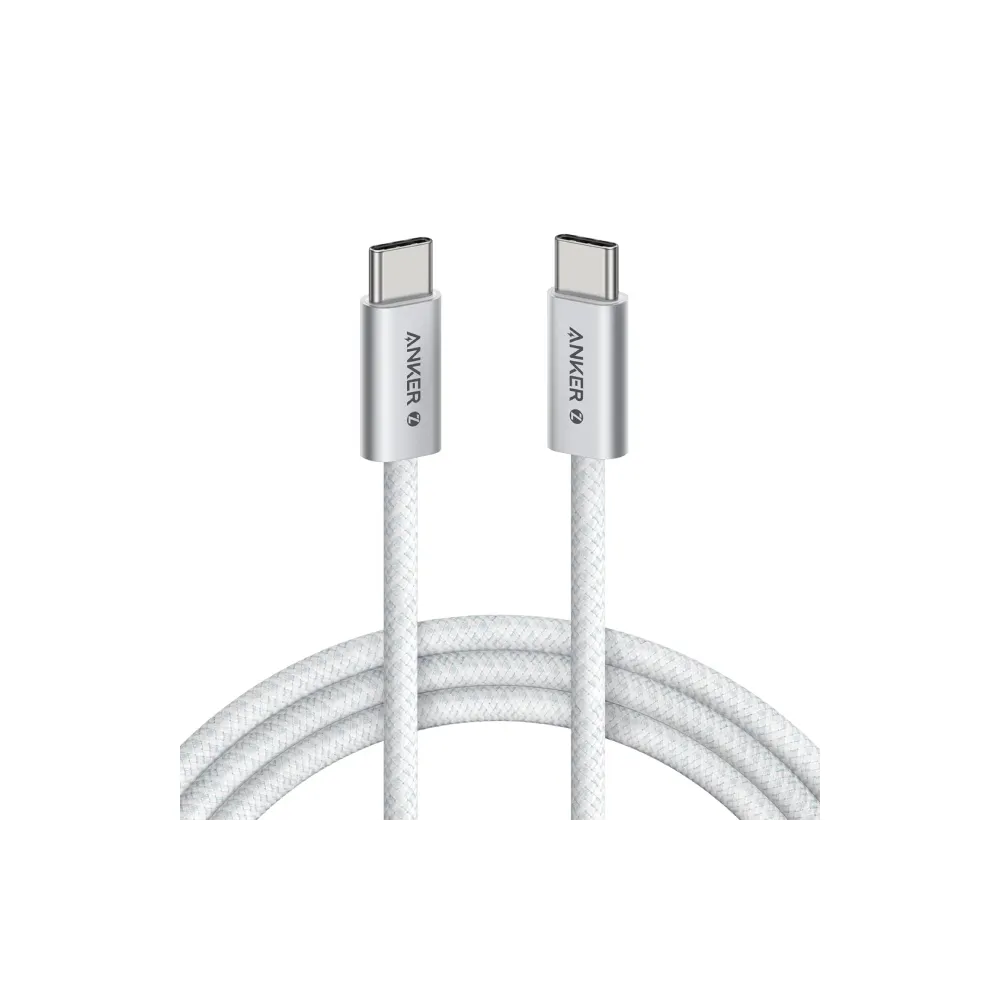 Zolo USB tip-C kabl M/M 1m, za Apple, super brzo punjenje 240W/480Mbps, pleteni, beli