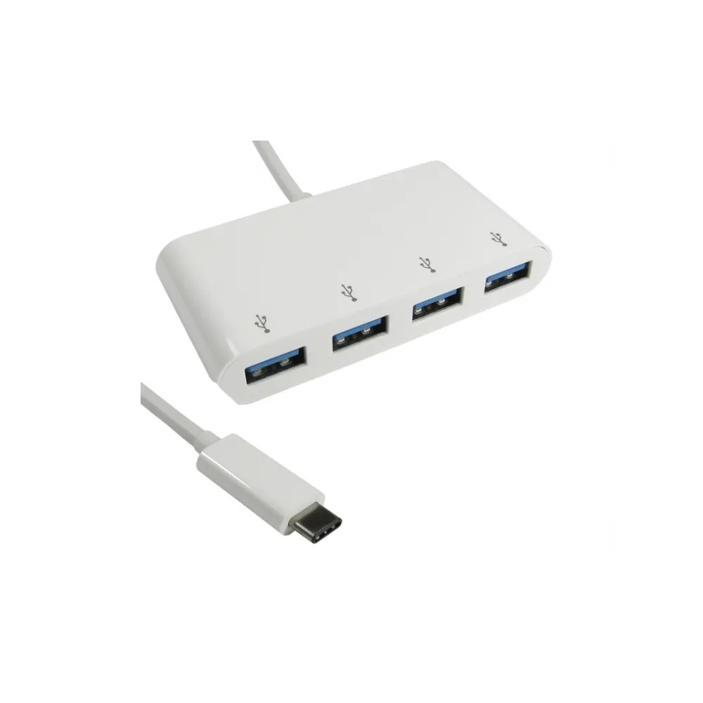 E-GREEN Hub USB 3.1 tip C 4 port bijeli