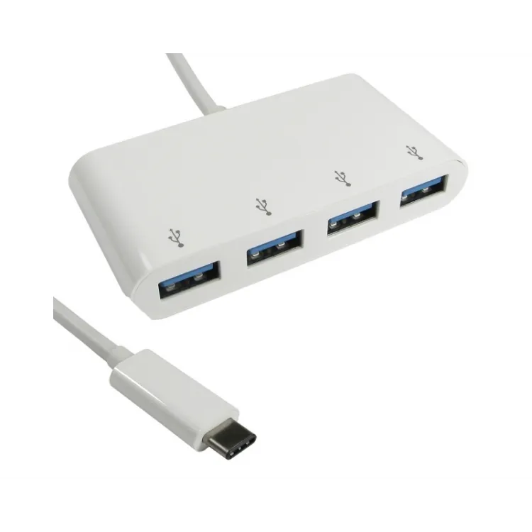 E-GREEN Hub USB 3.1 tip C 4 port bijeli