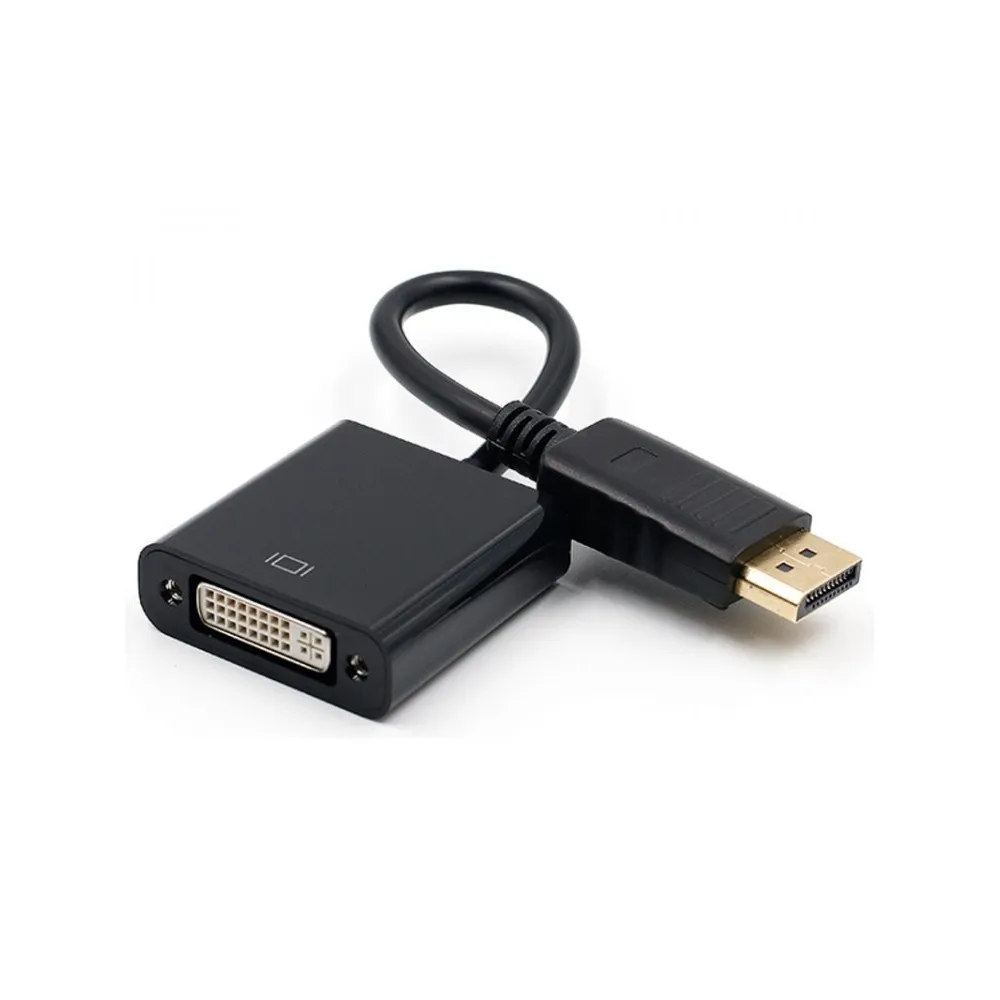 E-GREEN Adapter DisplayPort (M) - DVI (F) crni