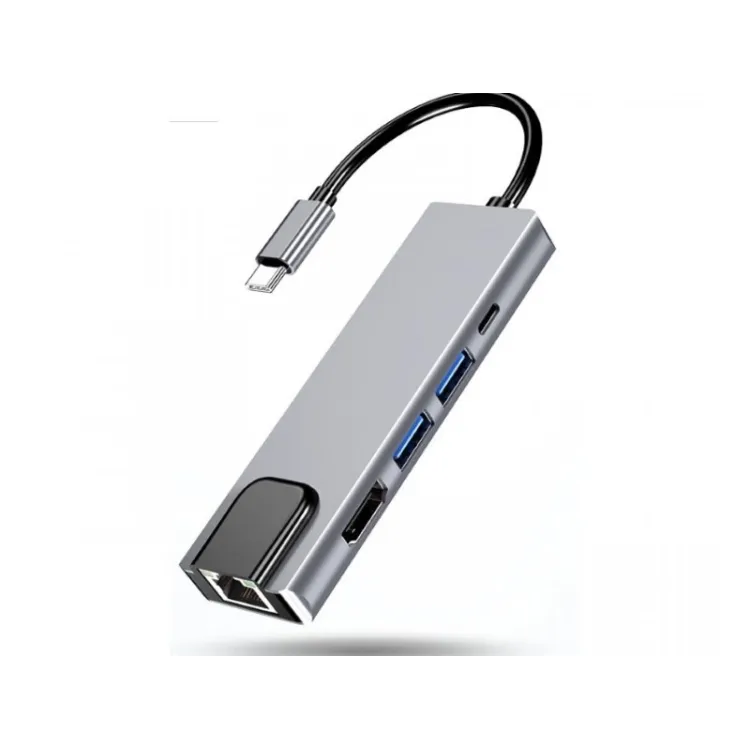 E-GREEN Adapter USB 3.1 tip C (M) -HDMI +2 x USB 3.0