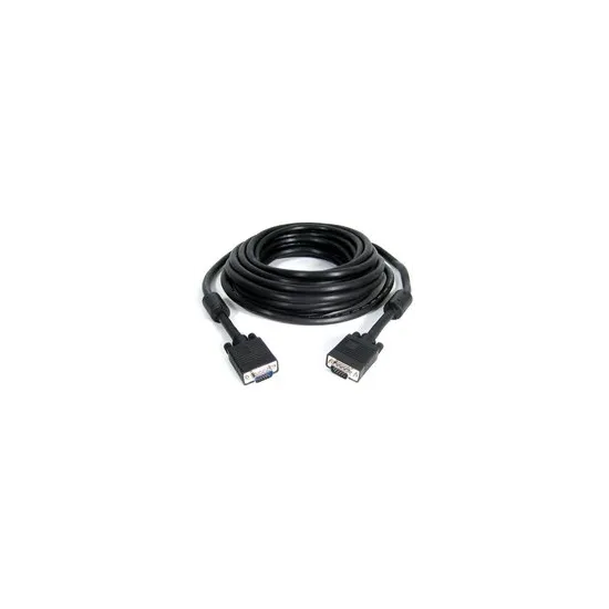E-GREEN Kabl VGA D-sub M/M 10m HQ sa feritima crni