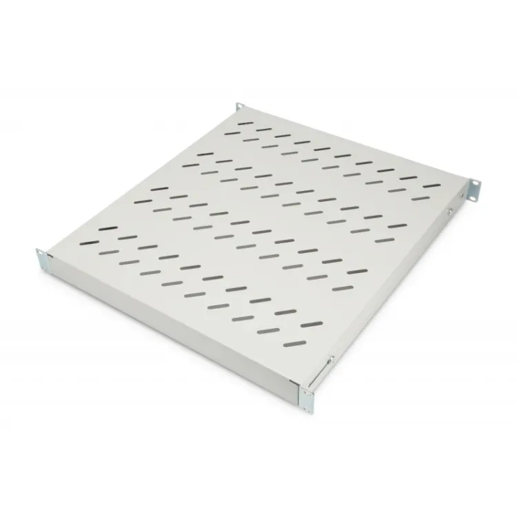 Digitus Polica fiksna 483 mm (19 ), nosivost do 50 kg, 44,5×482×500–750 mm, siva