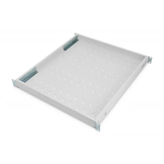 Digitus Polica fiksna 483 mm (19 ), nosivost do 50 kg, 44,5×482×500–750 mm, siva