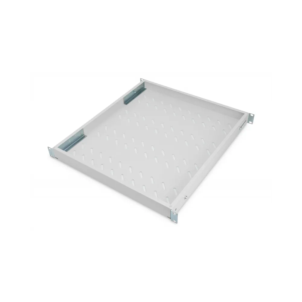 Digitus Polica fiksna 483 mm (19 ), nosivost do 50 kg, 44,5×482×500–750 mm, siva