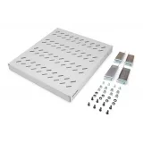Digitus Polica fiksna 483 mm (19 ), nosivost do 50 kg, 44,5×482×500–750 mm, siva
