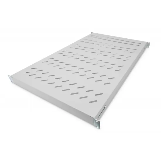 Digitus Polica fiksna 483 mm (19 ), nosivost do 50 kg, 44,5×482×700–900 mm, siva
